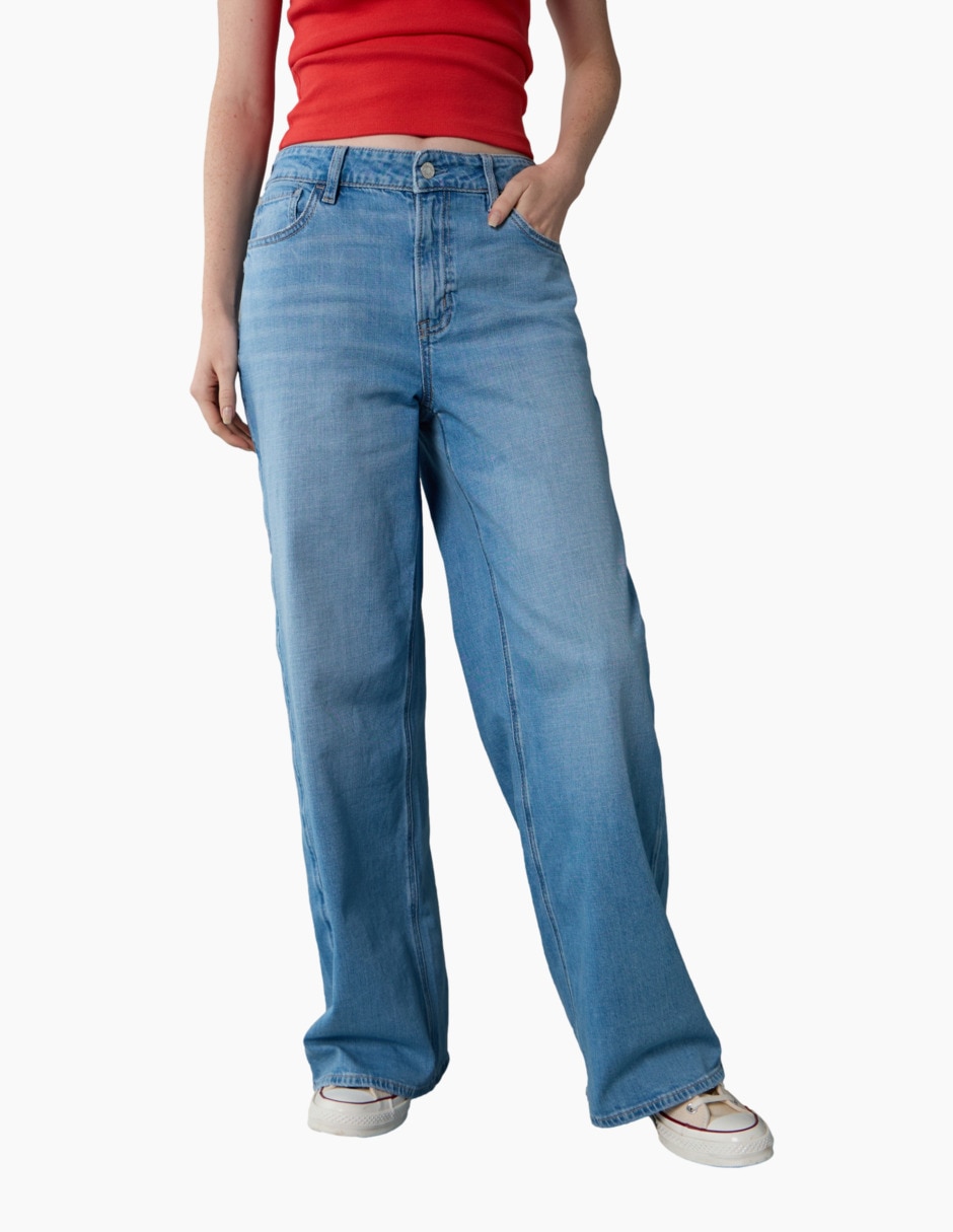 Jeans/Jegging/Jeans jogger Regular Wide leg WIDE LEG corte Cintura para mujer Jeans/Jegging/Jeans jogger Regular Wide leg WIDE LEG corte Cintura para mujer