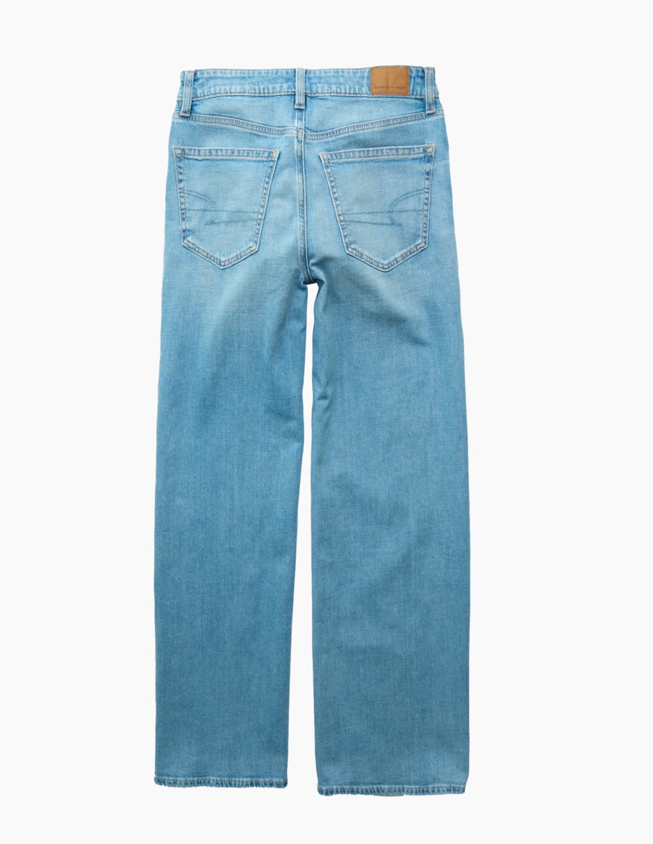 Jeans/Jegging/Jeans jogger Regular Wide leg WIDE LEG corte Cintura para mujer 4