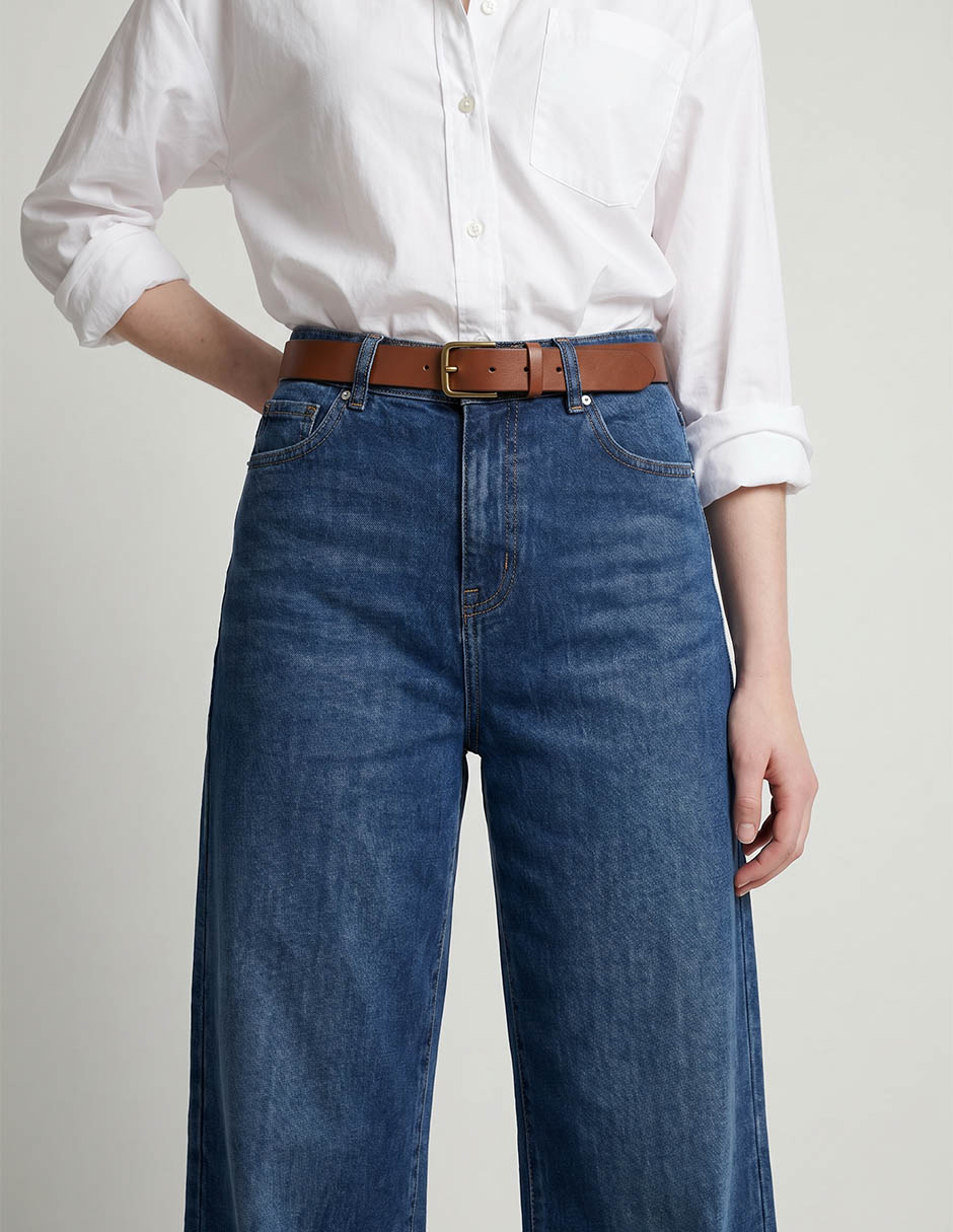 Jeans wide leg corte cintura para mujer 3