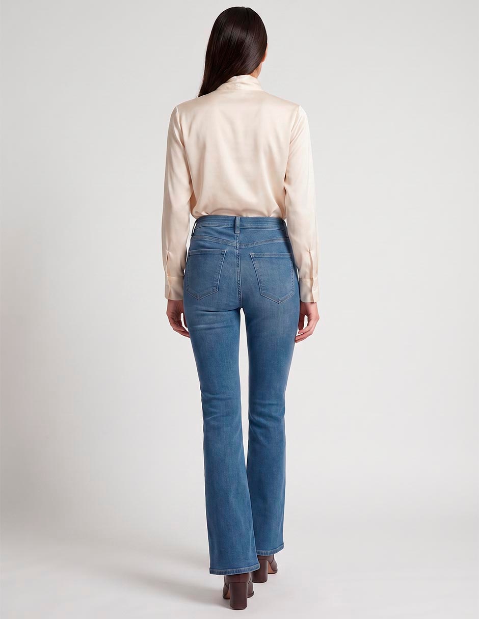 Jeans relaxed wide leg para mujer 2