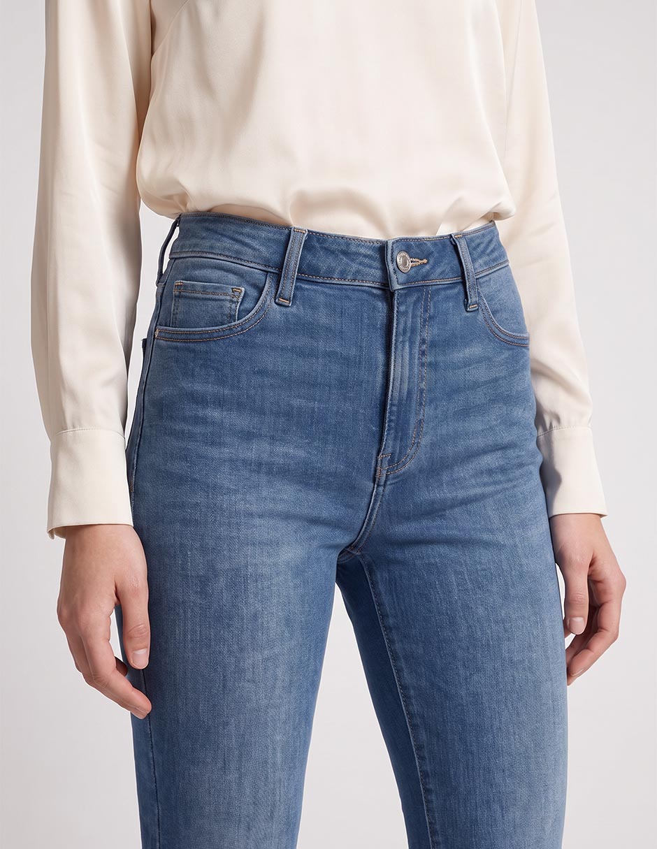 Jeans relaxed wide leg para mujer 4