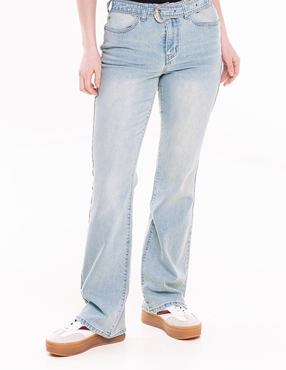 Jeans relajado corte cintura para mujer Jeans relajado corte cintura para mujer
