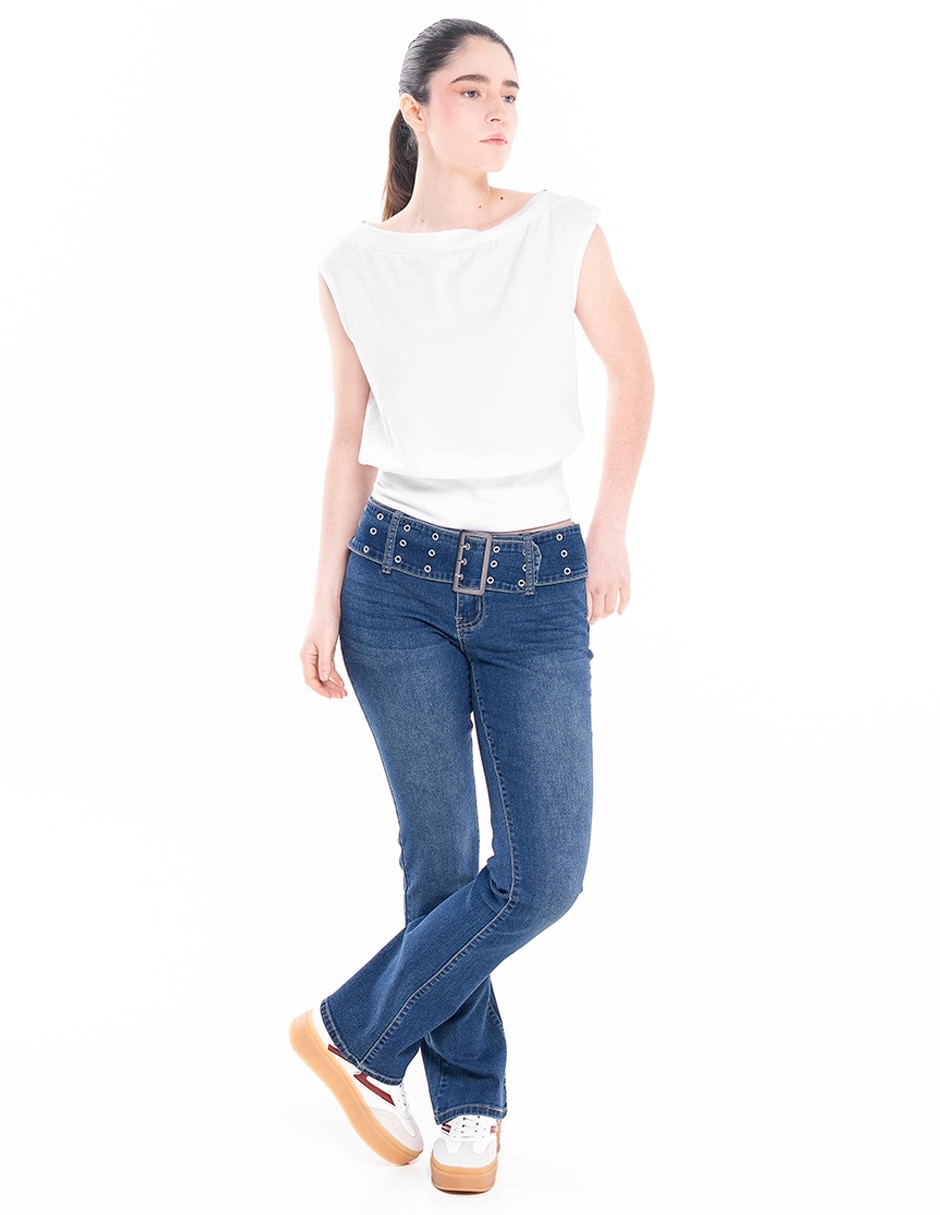 Jeans boot pb118e-9 wblu para mujer 3