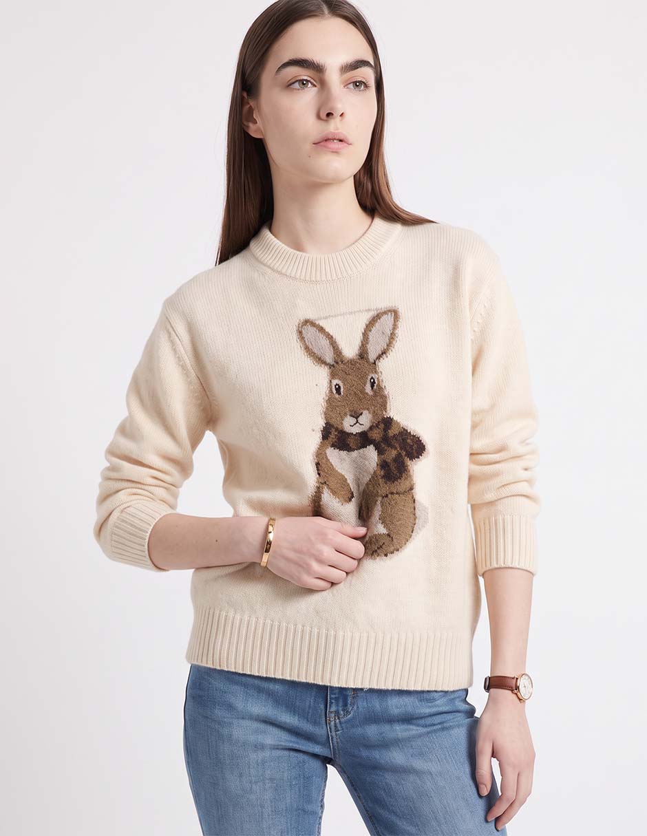 Suéter cuello redondo para mujer Suéter cuello redondo para mujer