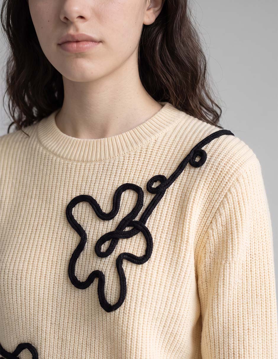 Suéter cuello redondo para mujer 3