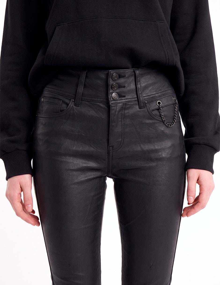 Jeans skinny a la cintura para mujer 2