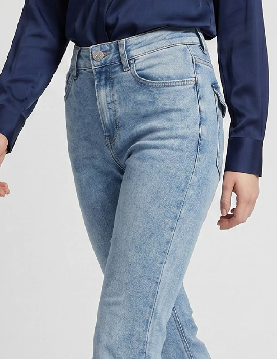 Jeans boot nyd cintura alta para mujer