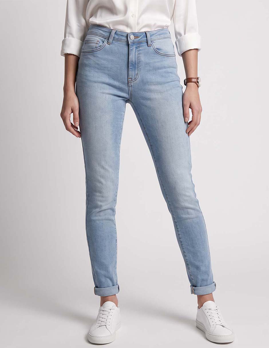 Jeans skinny a la cintura para mujer Jeans skinny a la cintura para mujer