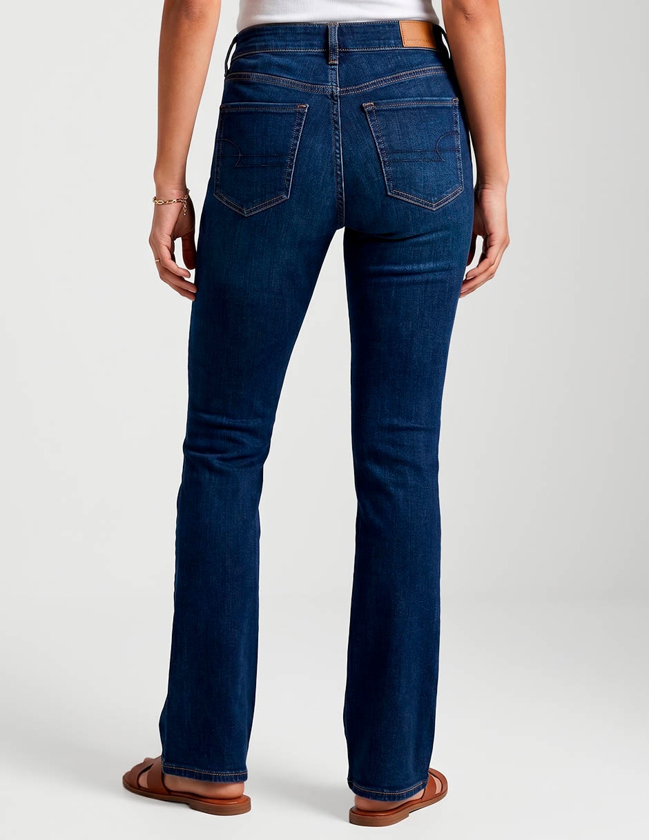 Jeans bota corte cintura para mujer 2