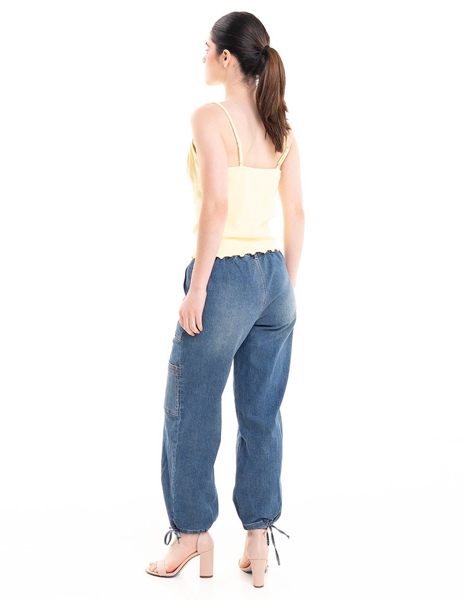 Jeans jogger jogger para mujer 2