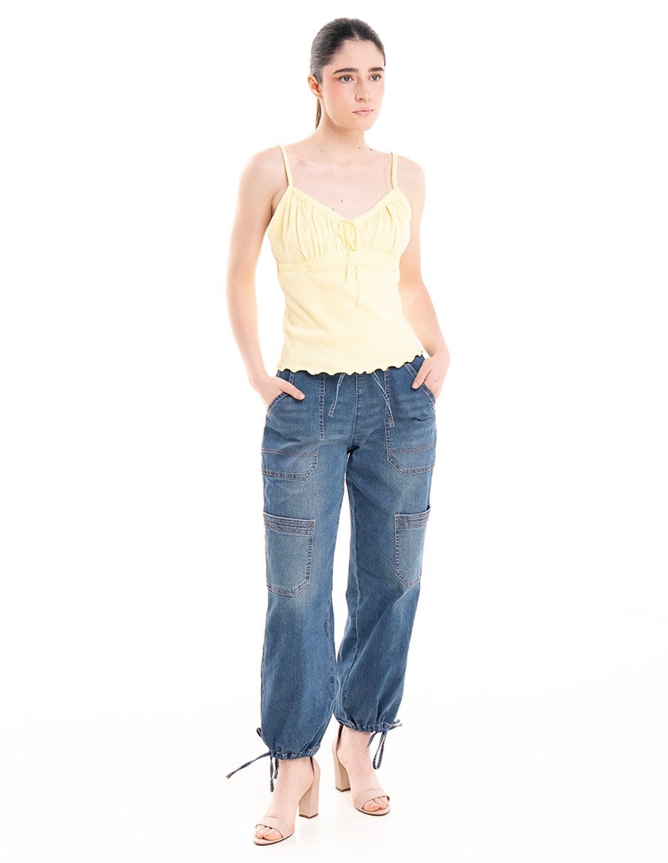 Jeans jogger jogger para mujer 3
