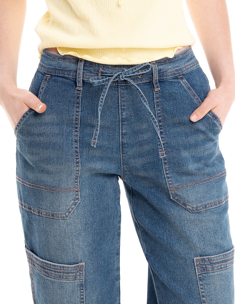 Jeans jogger jogger para mujer 4
