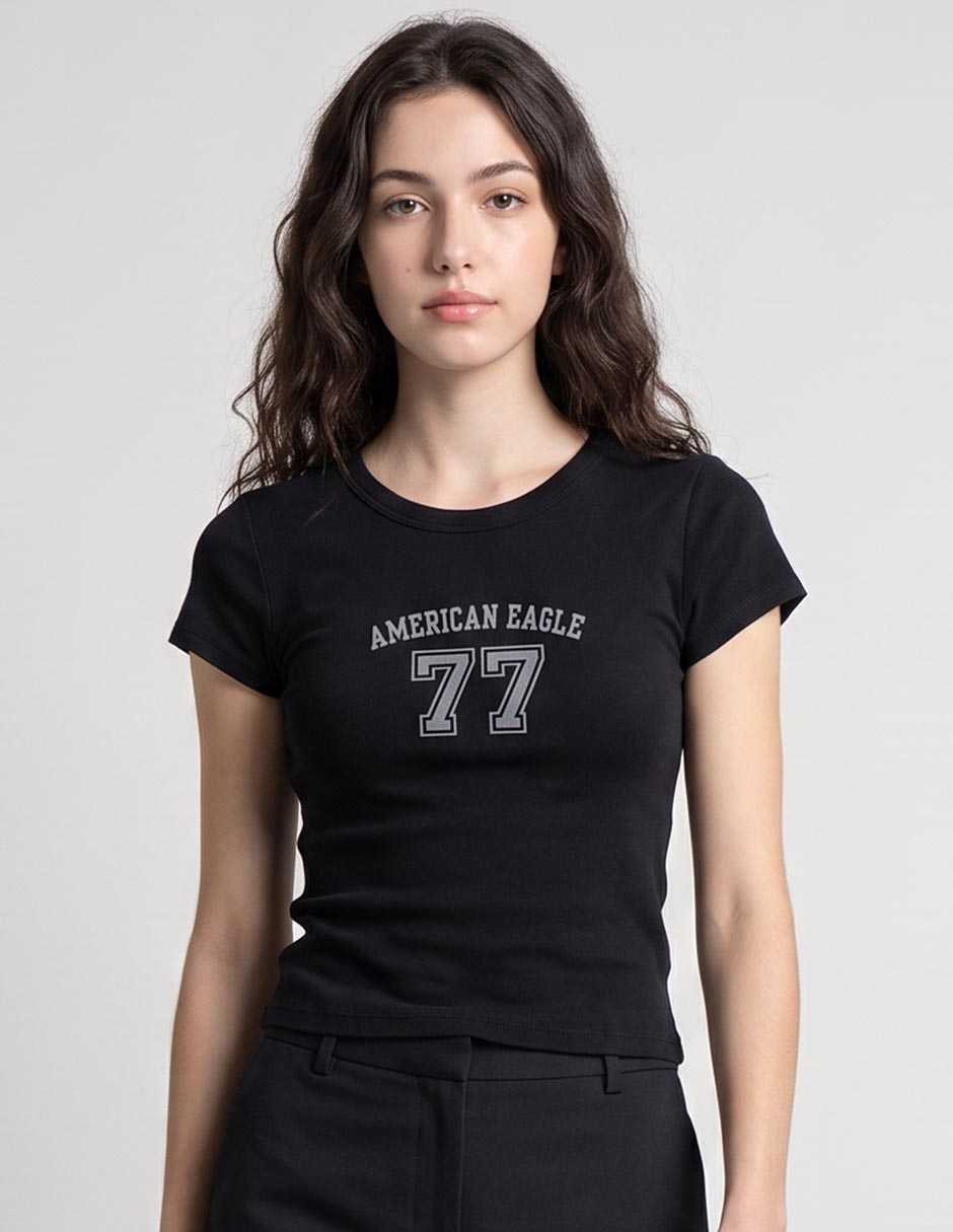 Playera manga Corta TEES cuello Redondo para mujer