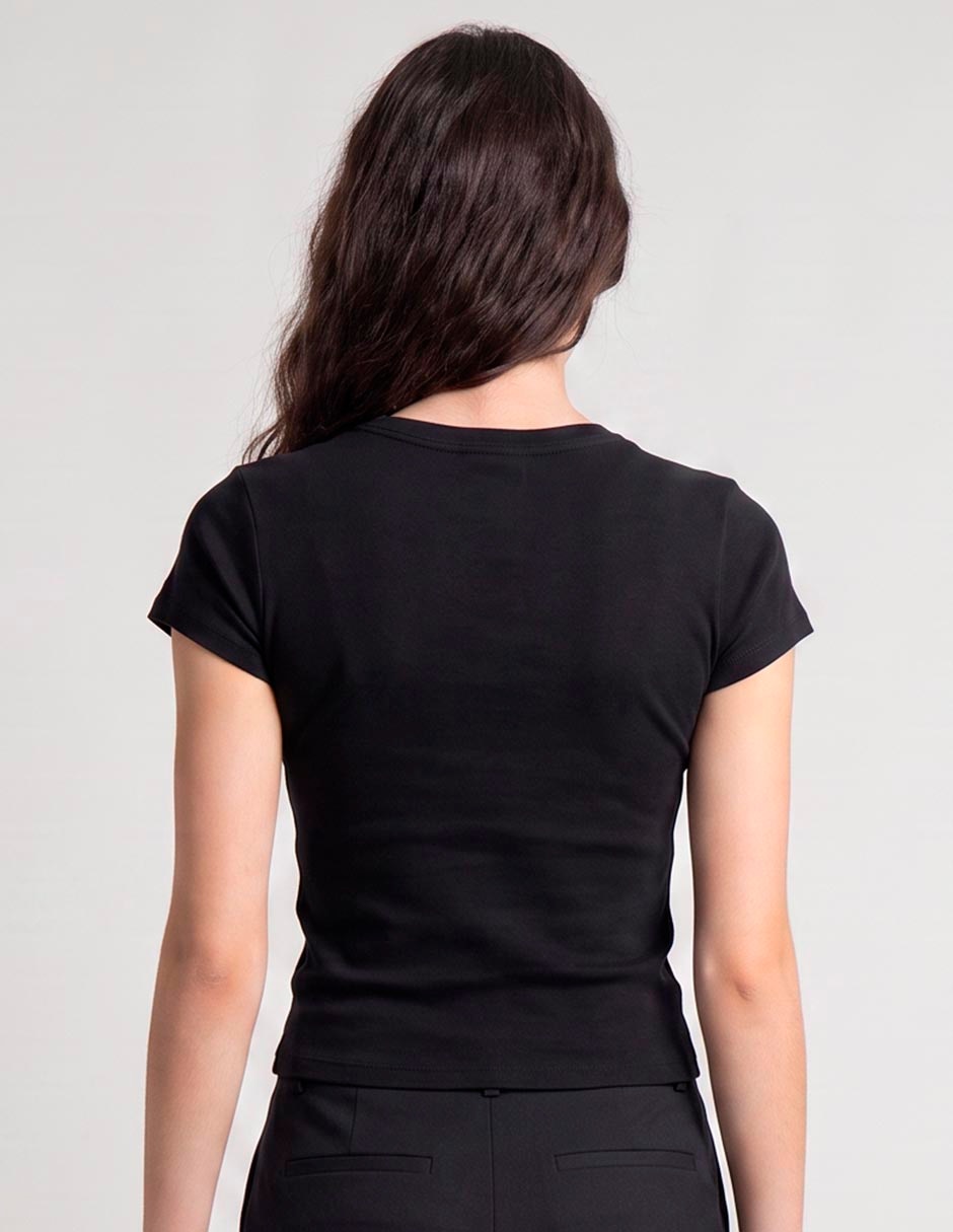 Playera manga Corta TEES cuello Redondo para mujer 2
