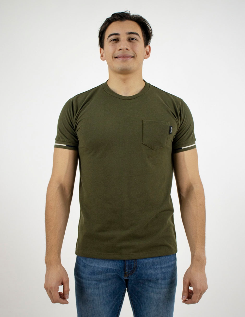 Playera cuello redondo para hombre