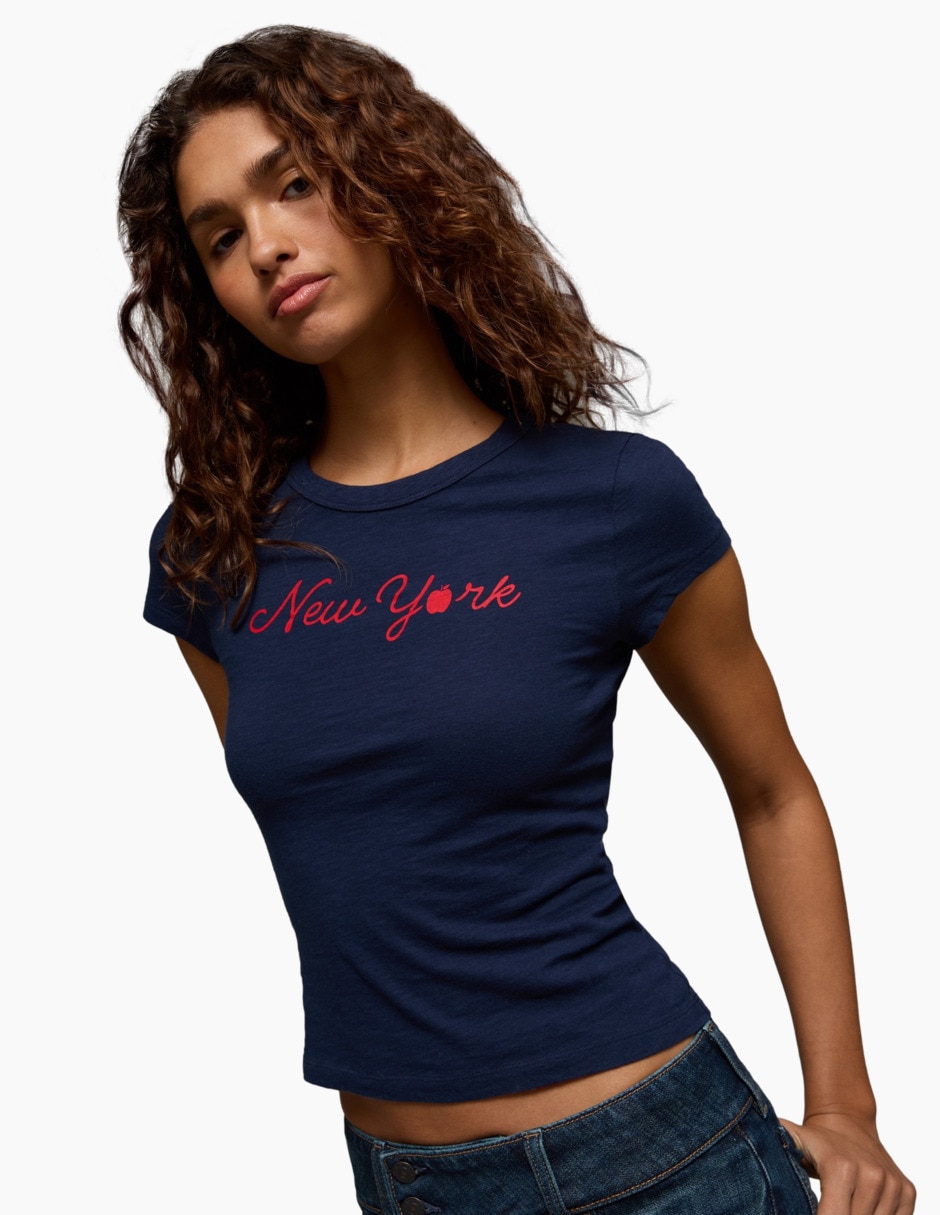 Playera manga Corta TEES cuello Redondo para mujer