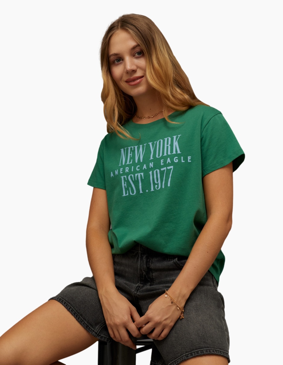 Playera manga corta tees cuello redondo para mujer Playera manga corta tees cuello redondo para mujer