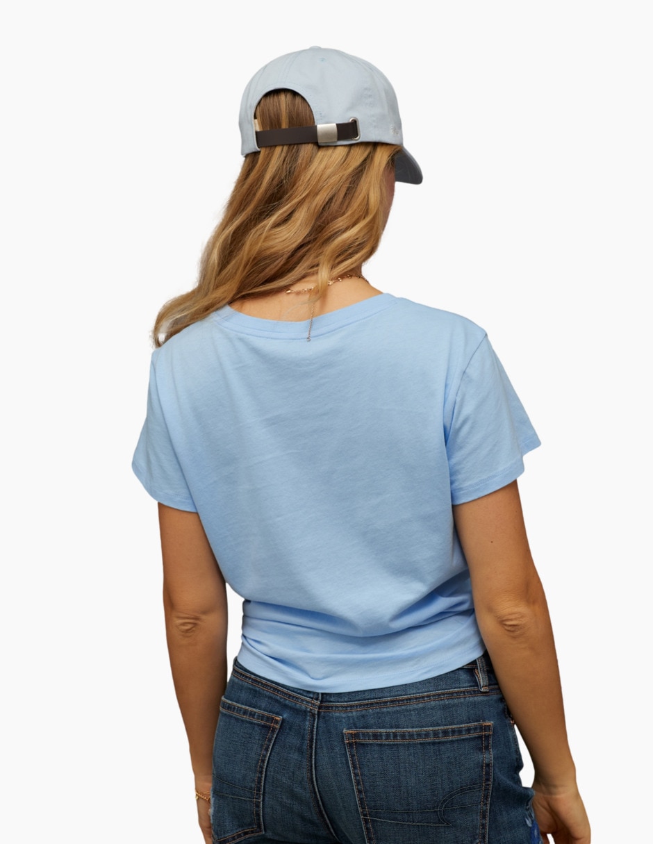 Playera manga corta tees cuello redondo para mujer 2