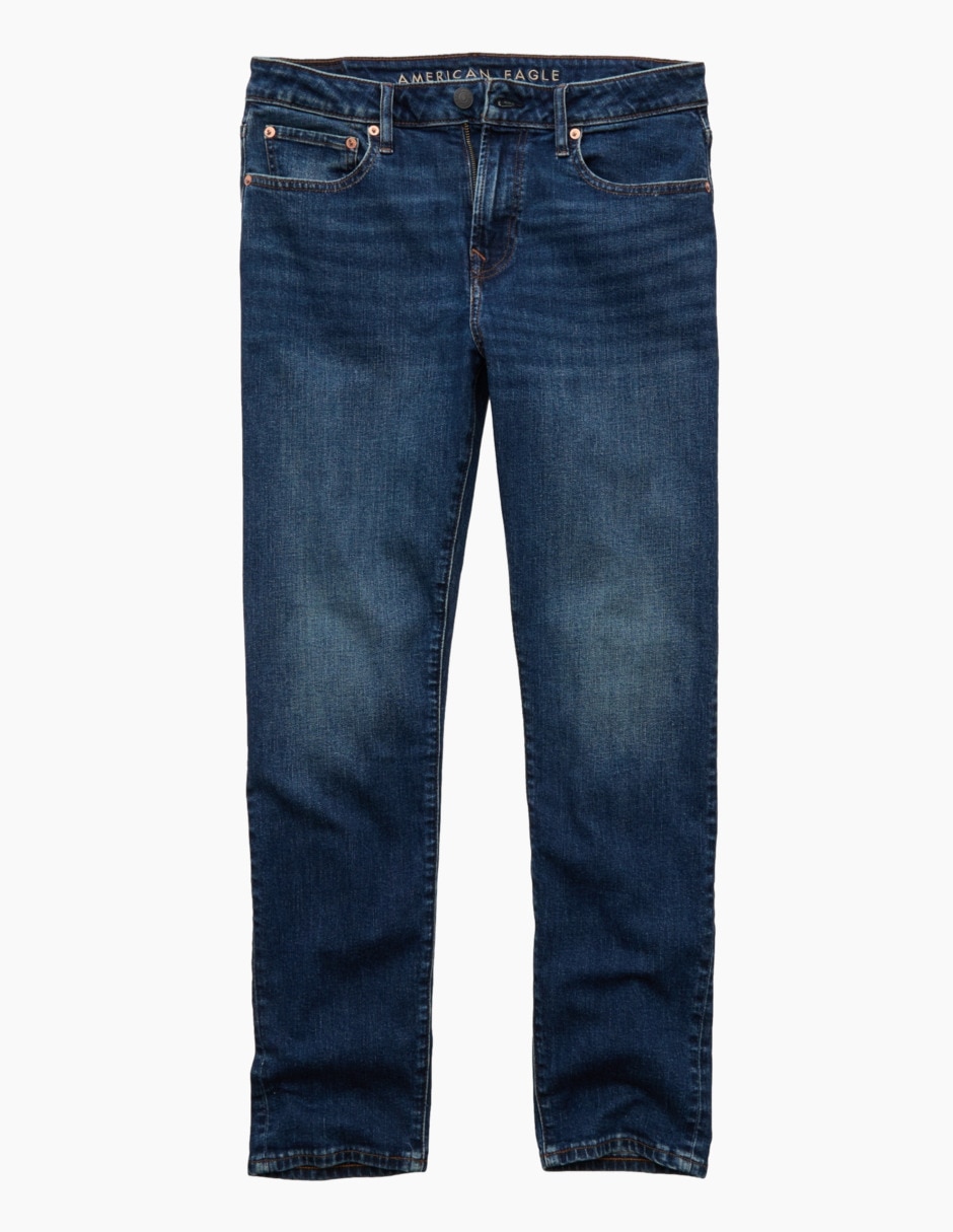 Jeans recto lavado obscuro para hombre 3