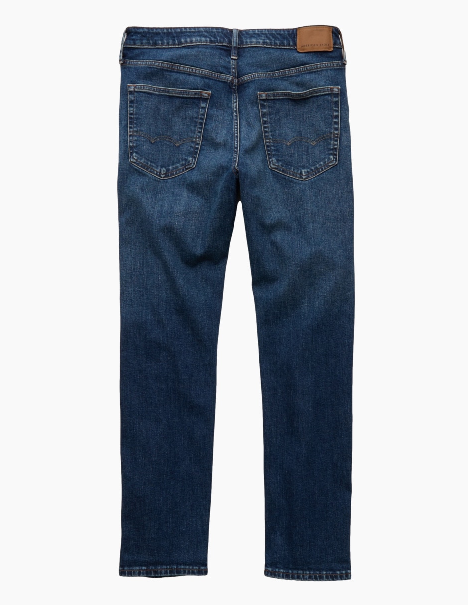 Jeans recto lavado obscuro para hombre 2