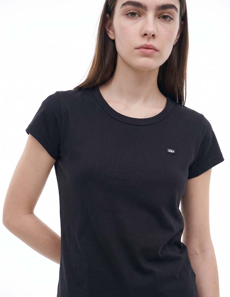 Playera manga corta cuello redondo para mujer 2