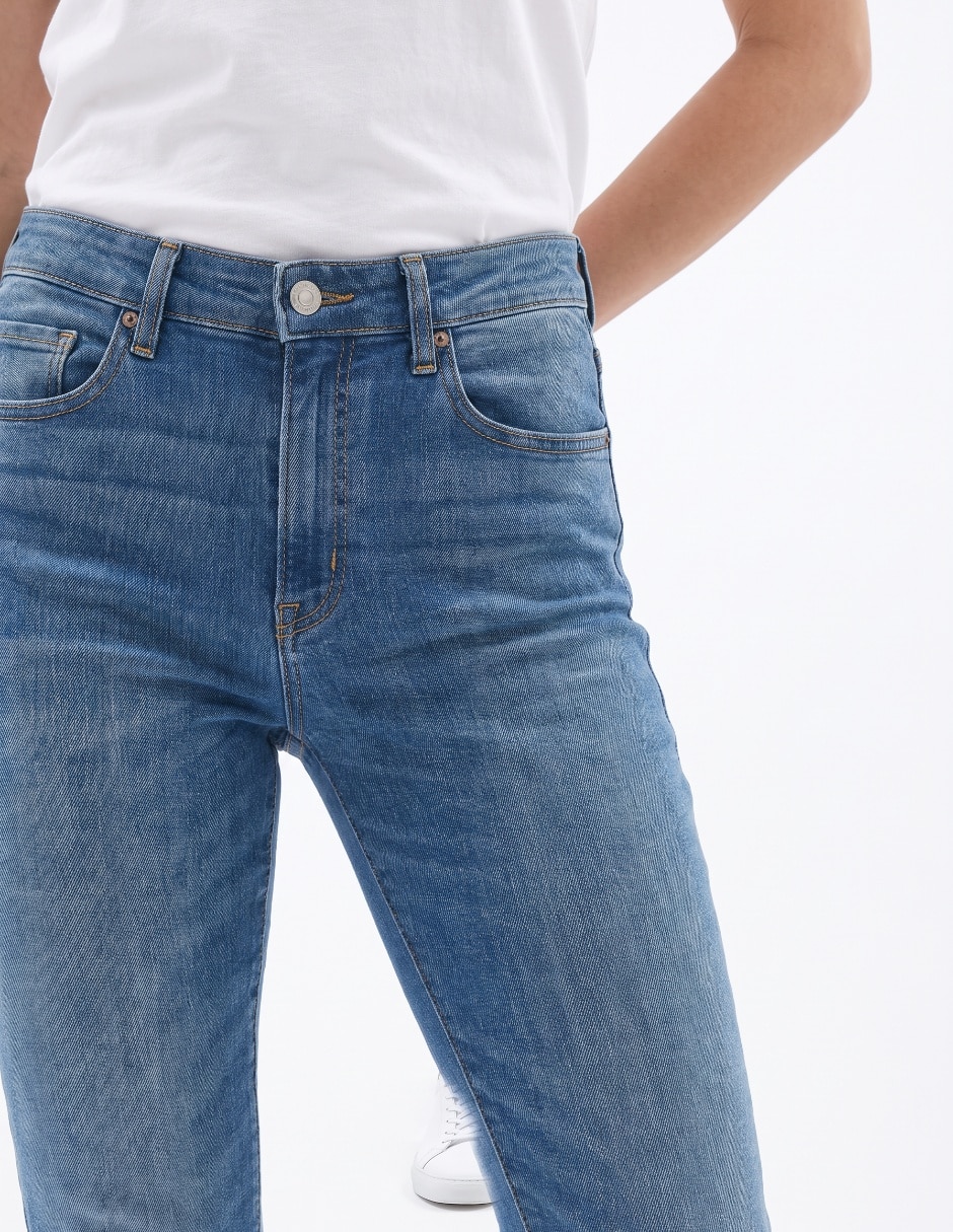 Jeans straight para mujer 4
