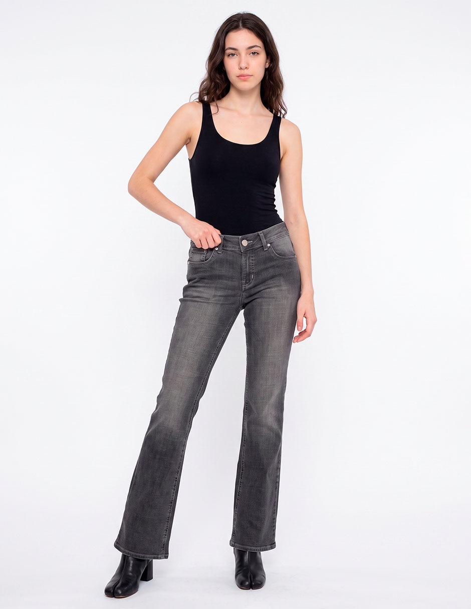 Jeans boot corte a la cintura para mujer Jeans boot corte a la cintura para mujer