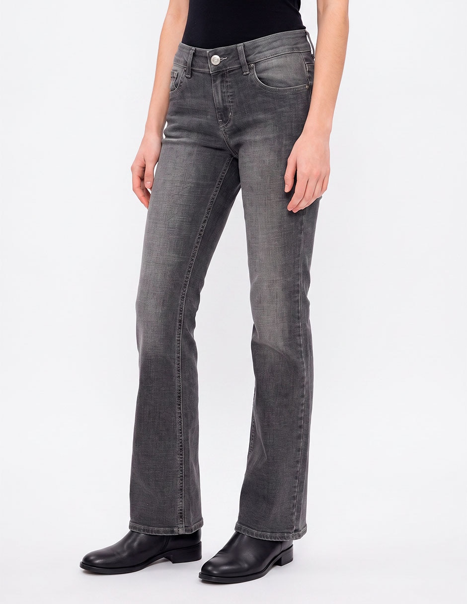 Jeans boot corte a la cintura para mujer 2