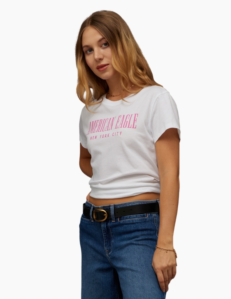 Manga corta tees cuello redondo para mujer Manga corta tees cuello redondo para mujer