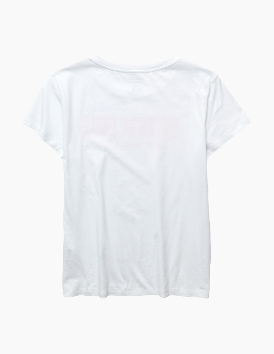 Manga corta tees cuello redondo para mujer 4
