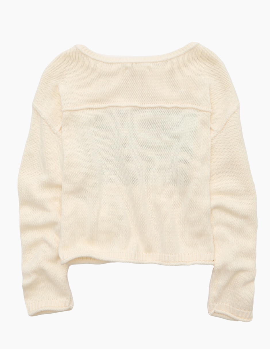 Suéter cuello redondo para mujer 2