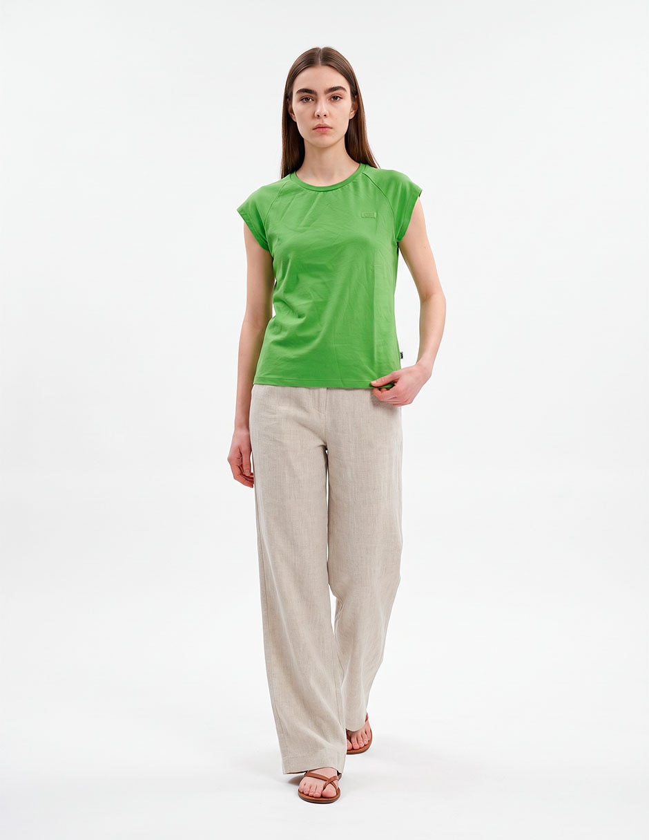 Playera manga corta cuello redondo para mujer Playera manga corta cuello redondo para mujer