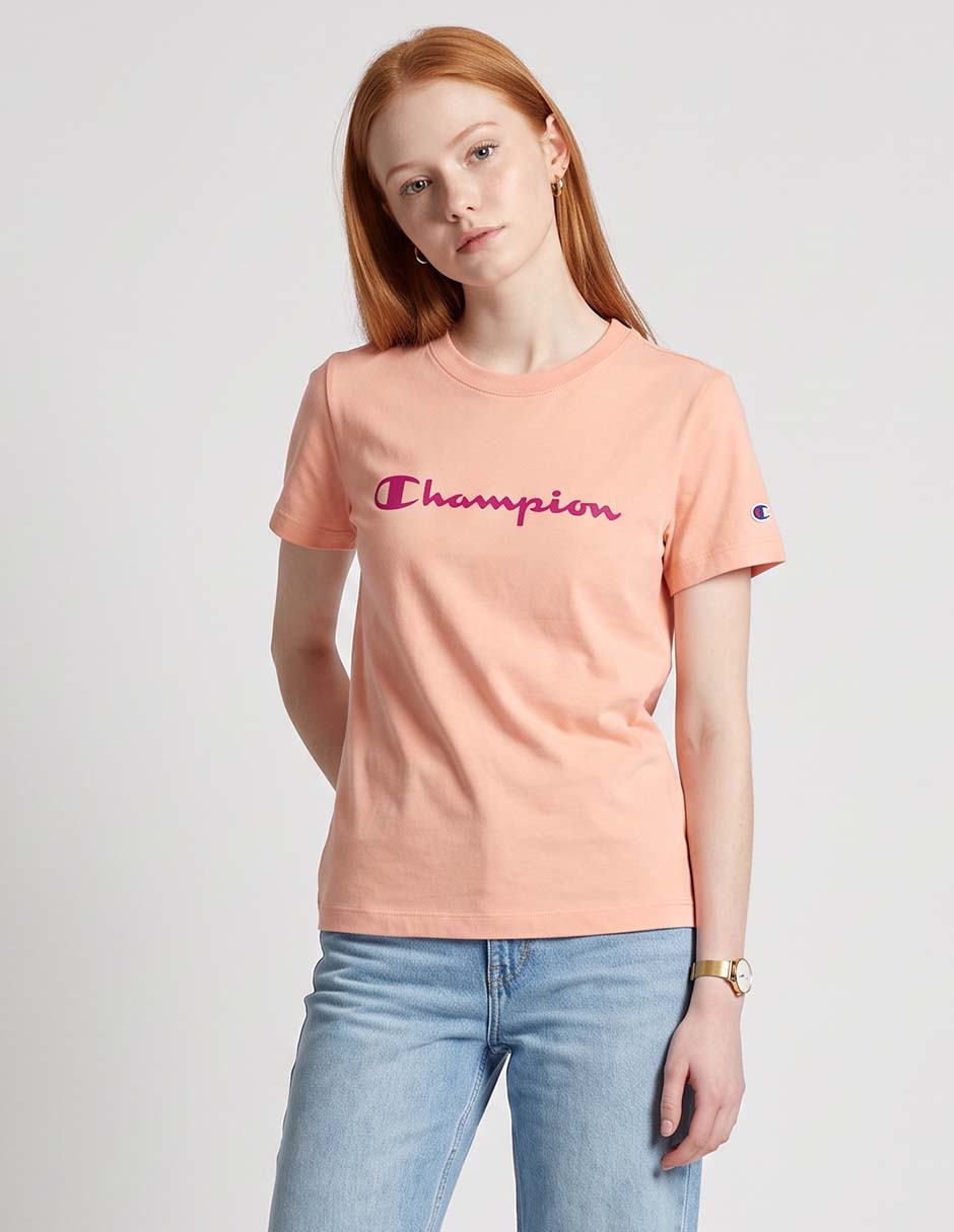 Playera manga corta cuello redondo para mujer Playera manga corta cuello redondo para mujer