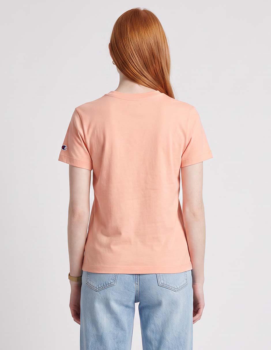 Playera manga corta cuello redondo para mujer 2