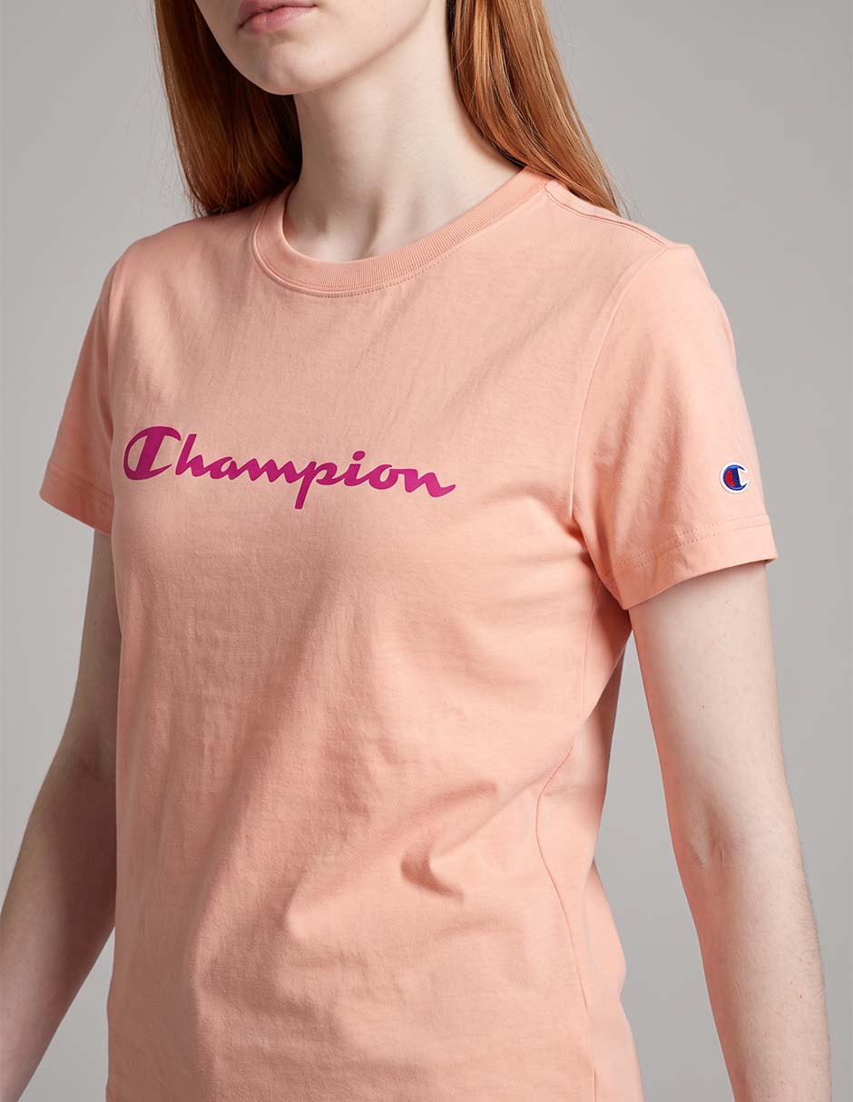 Playera manga corta cuello redondo para mujer 3