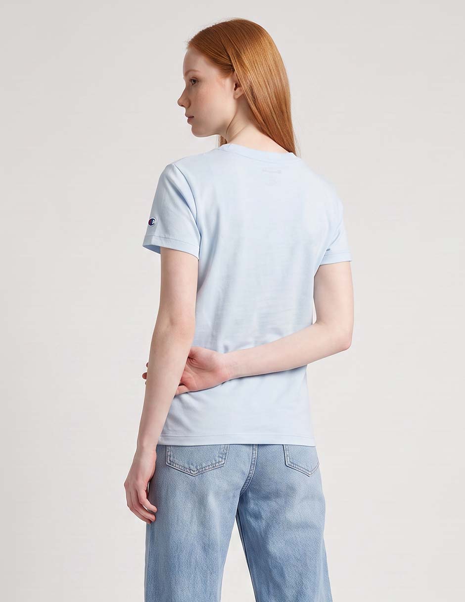 Playera manga corta cuello redondo para mujer 2