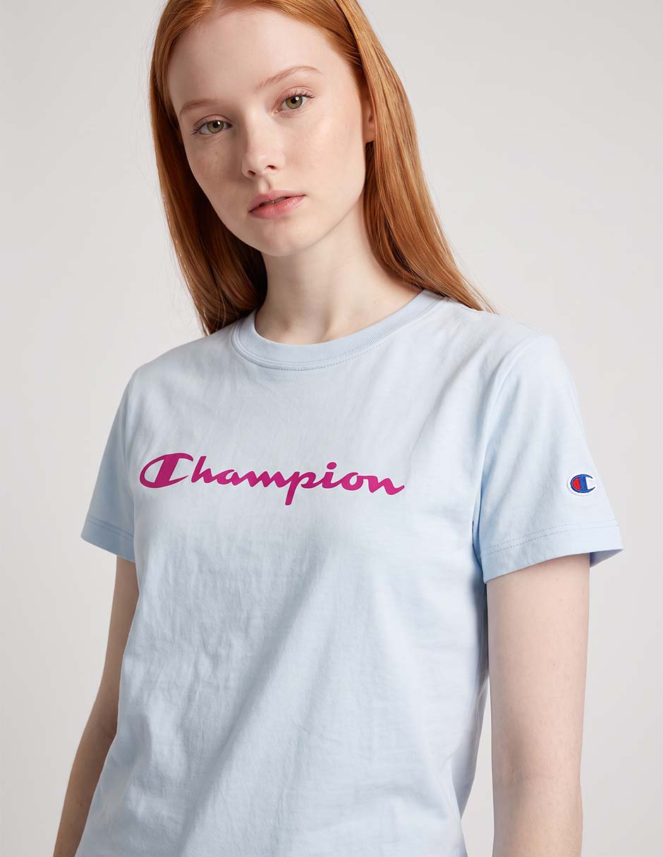 Playera manga corta cuello redondo para mujer 3