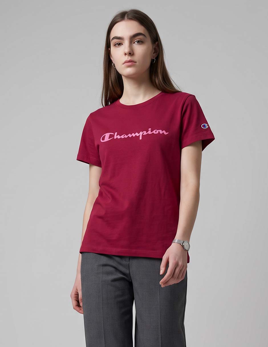 Playera manga corta cuello redondo para mujer Playera manga corta cuello redondo para mujer