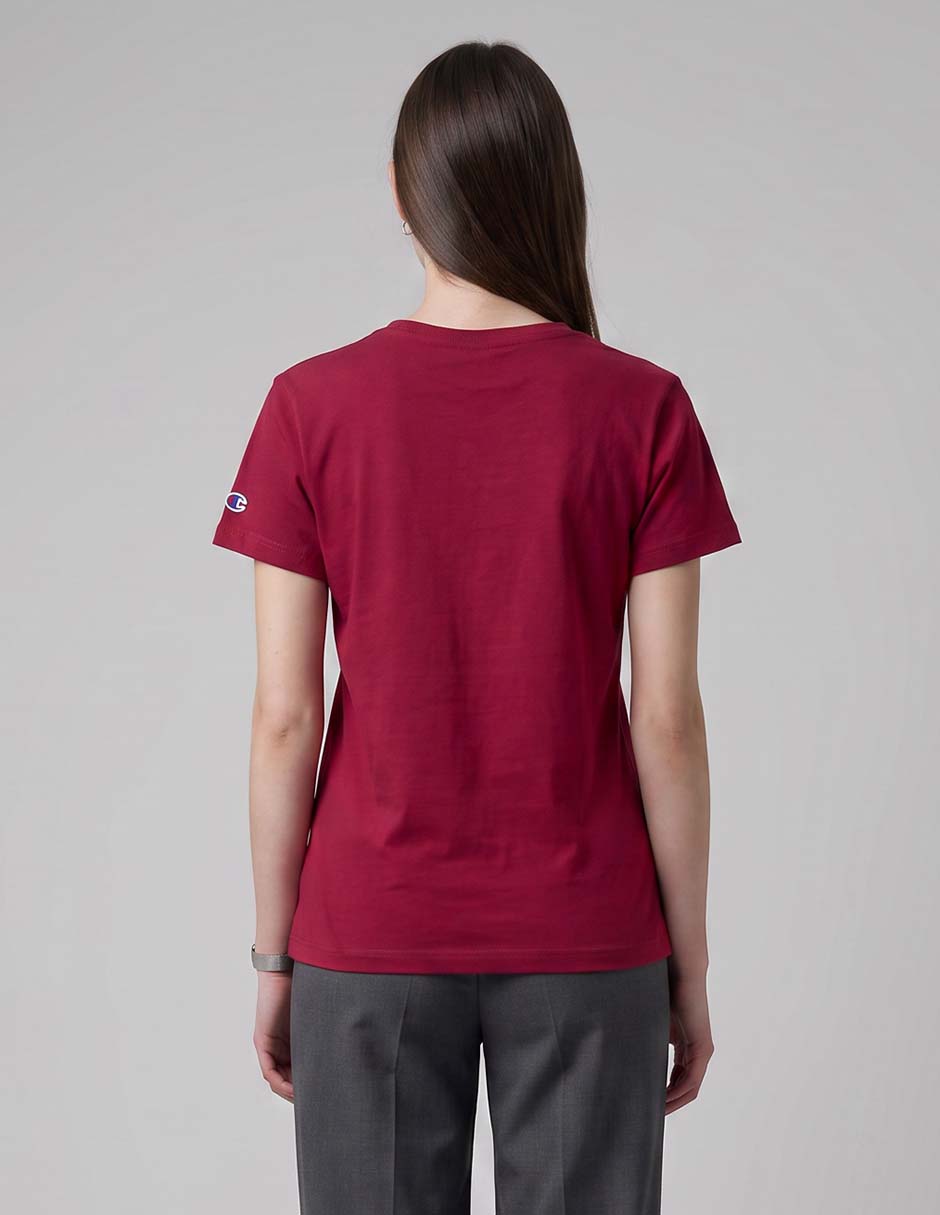 Playera manga corta cuello redondo para mujer 2