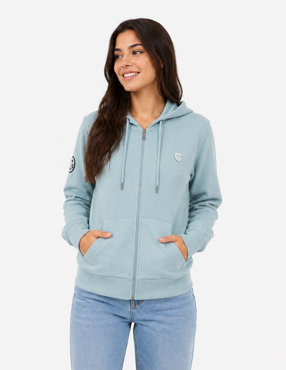 Sudadera con capucha y bolsa para mujer 3