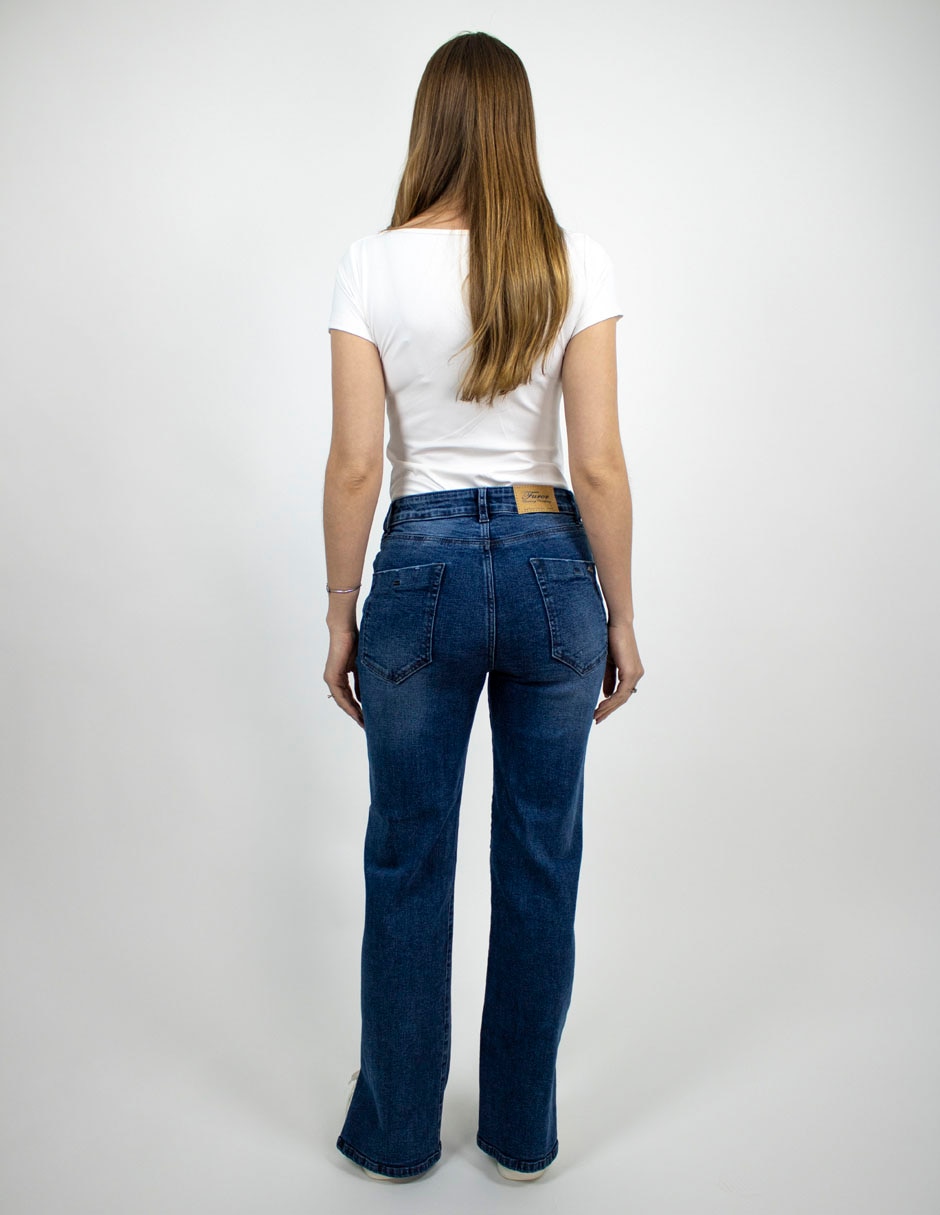 Jeans straight para mujer 2