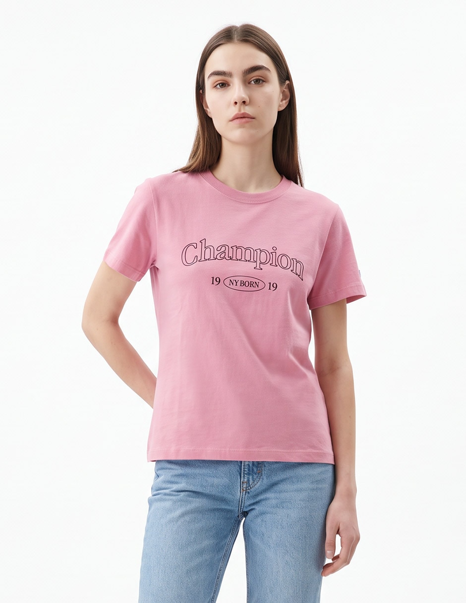Playera manga corta cuello redondo para mujer Playera manga corta cuello redondo para mujer