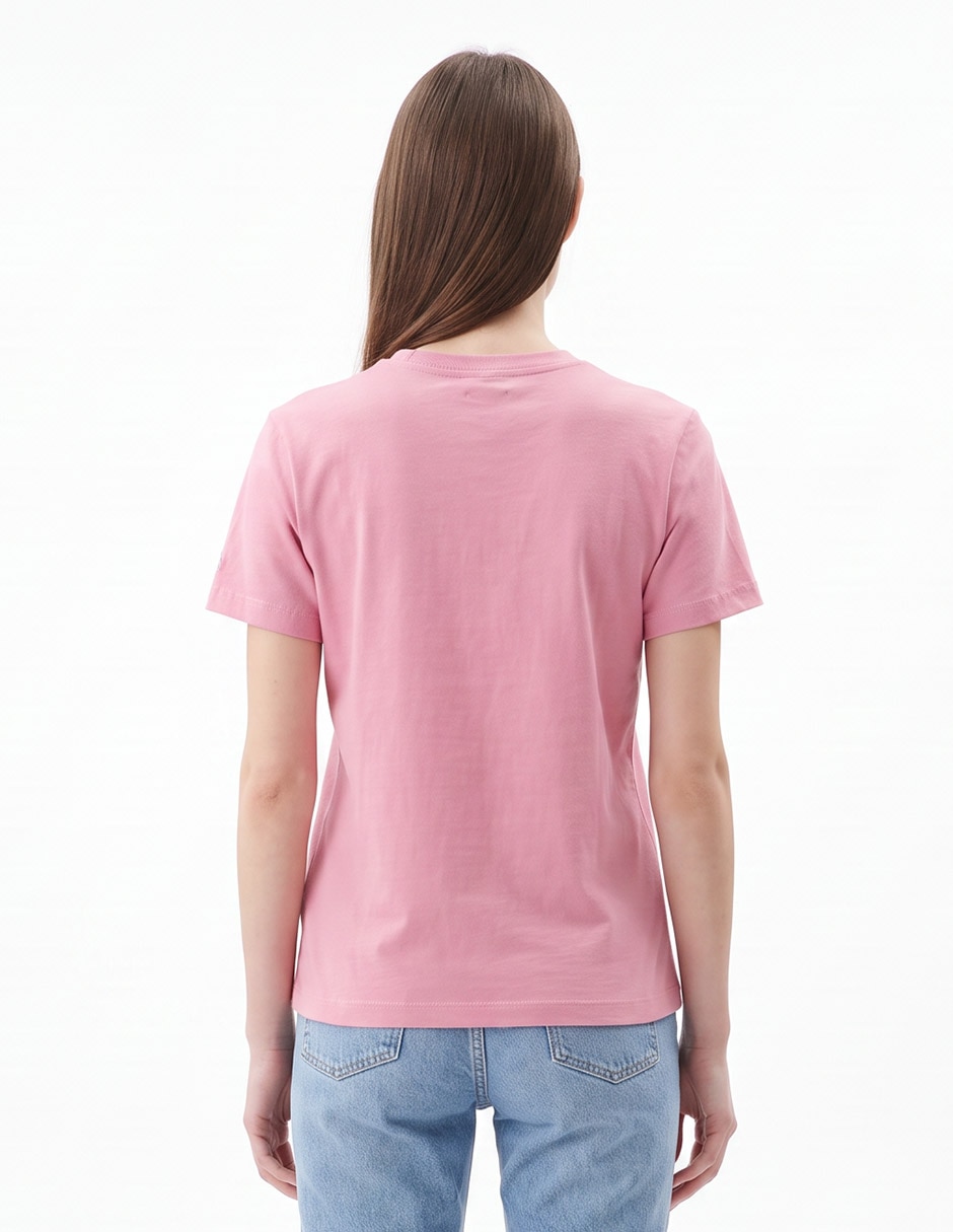Playera manga corta cuello redondo para mujer 2