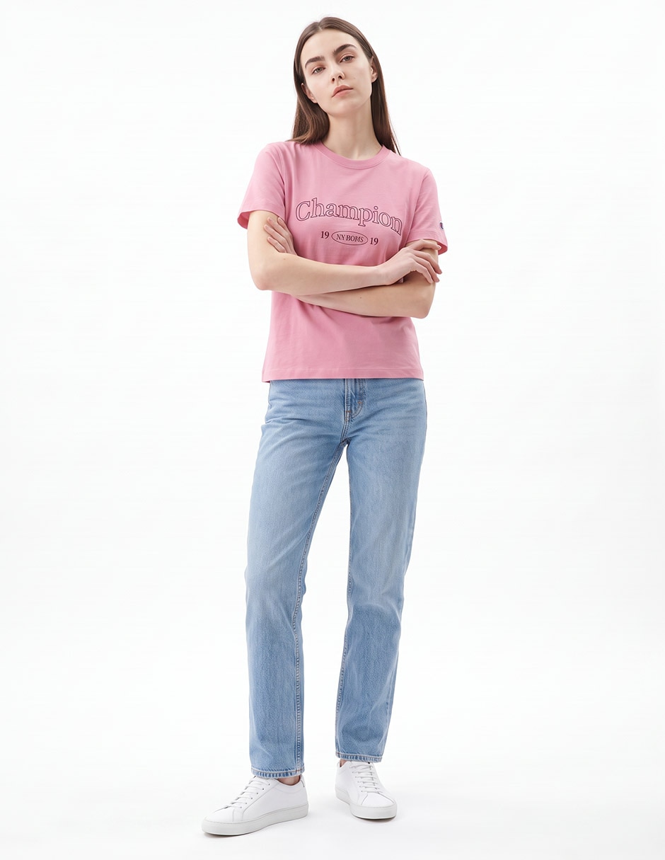 Playera manga corta cuello redondo para mujer 3