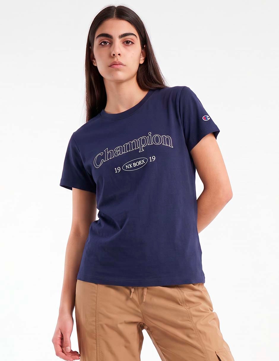 Playera manga corta cuello redondo para mujer Playera manga corta cuello redondo para mujer
