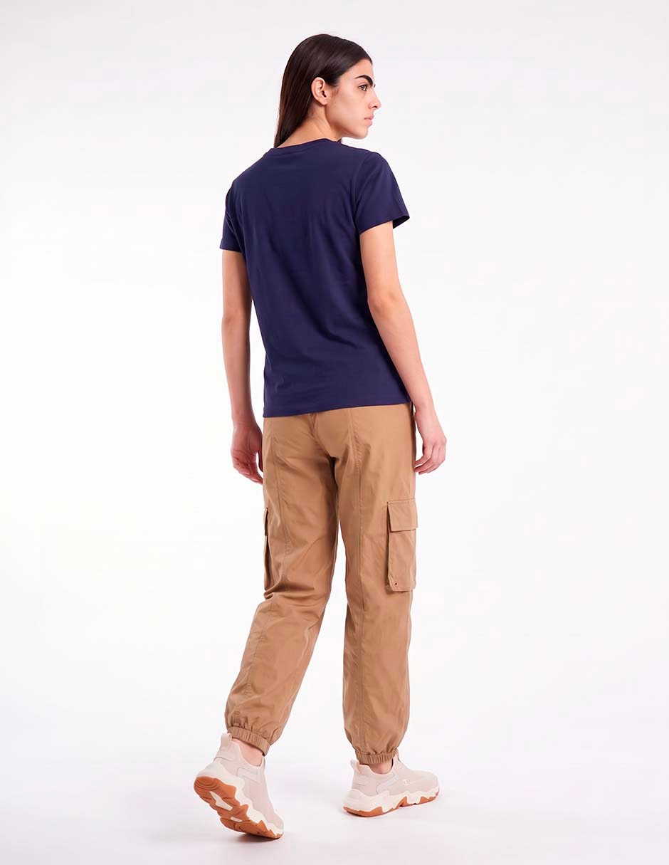 Playera manga corta cuello redondo para mujer 4