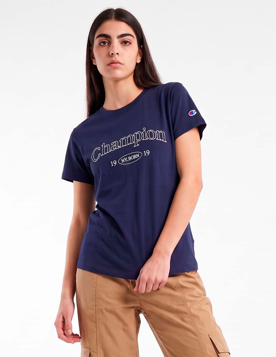 Playera manga corta cuello redondo para mujer 2