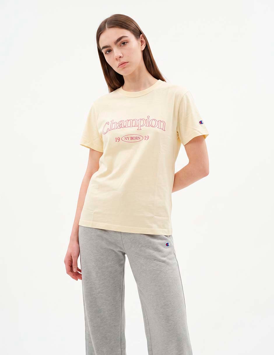 Playera manga corta cuello redondo para mujer Playera manga corta cuello redondo para mujer