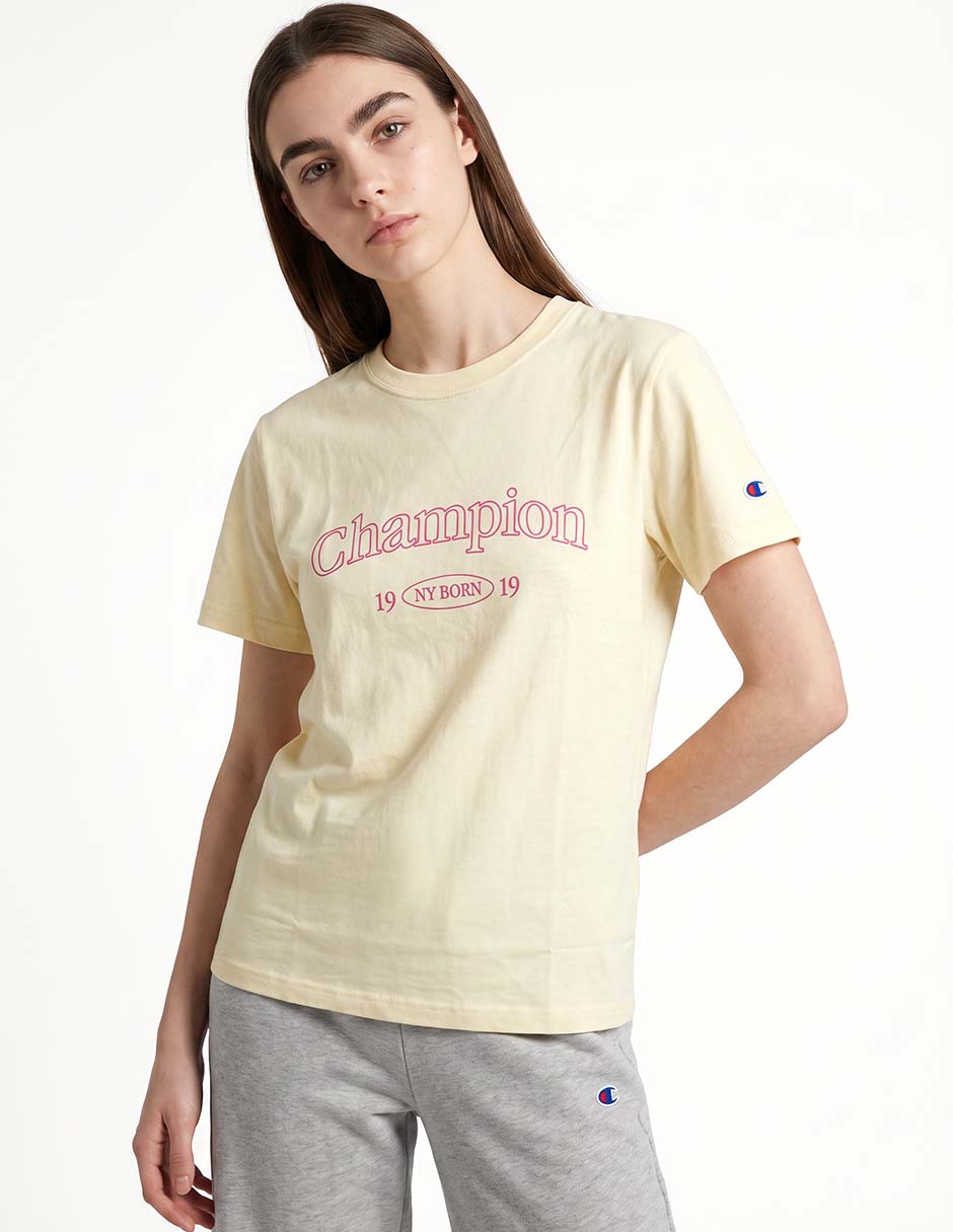 Playera manga corta cuello redondo para mujer 2