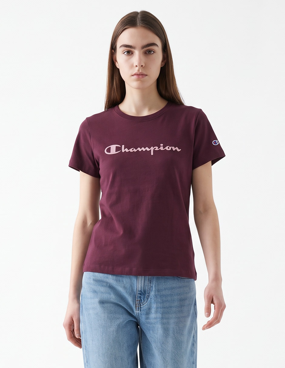 Playera manga corta cuello redondo para mujer Playera manga corta cuello redondo para mujer